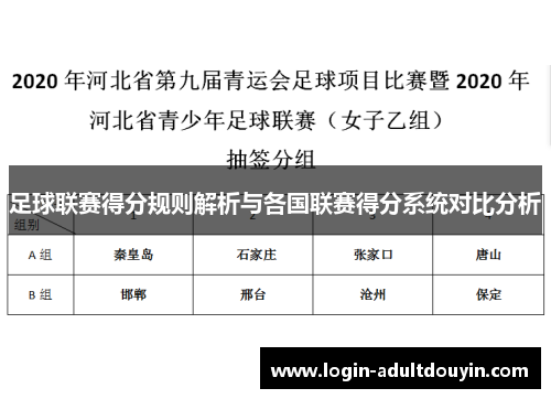 足球联赛得分规则解析与各国联赛得分系统对比分析 足球联赛得分规则解析与各国联赛得分系统对比分析